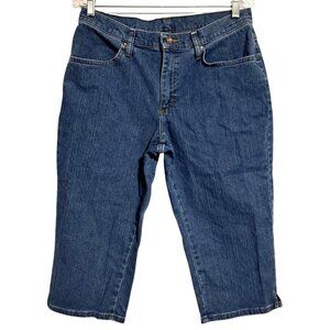Riders by Lee Denim Capri Pants Womens Size 12P Dark Wash Petites